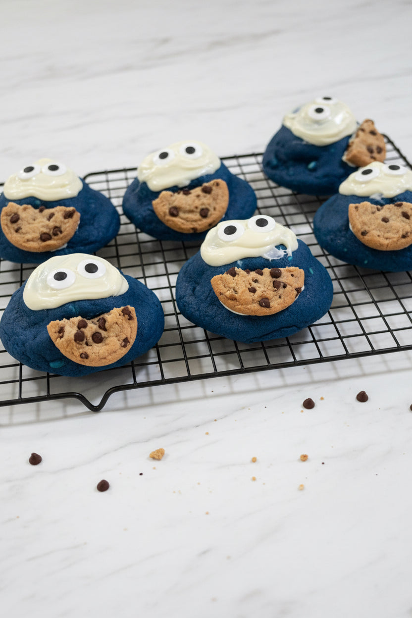 Cookie Monster Stuffed Cookie