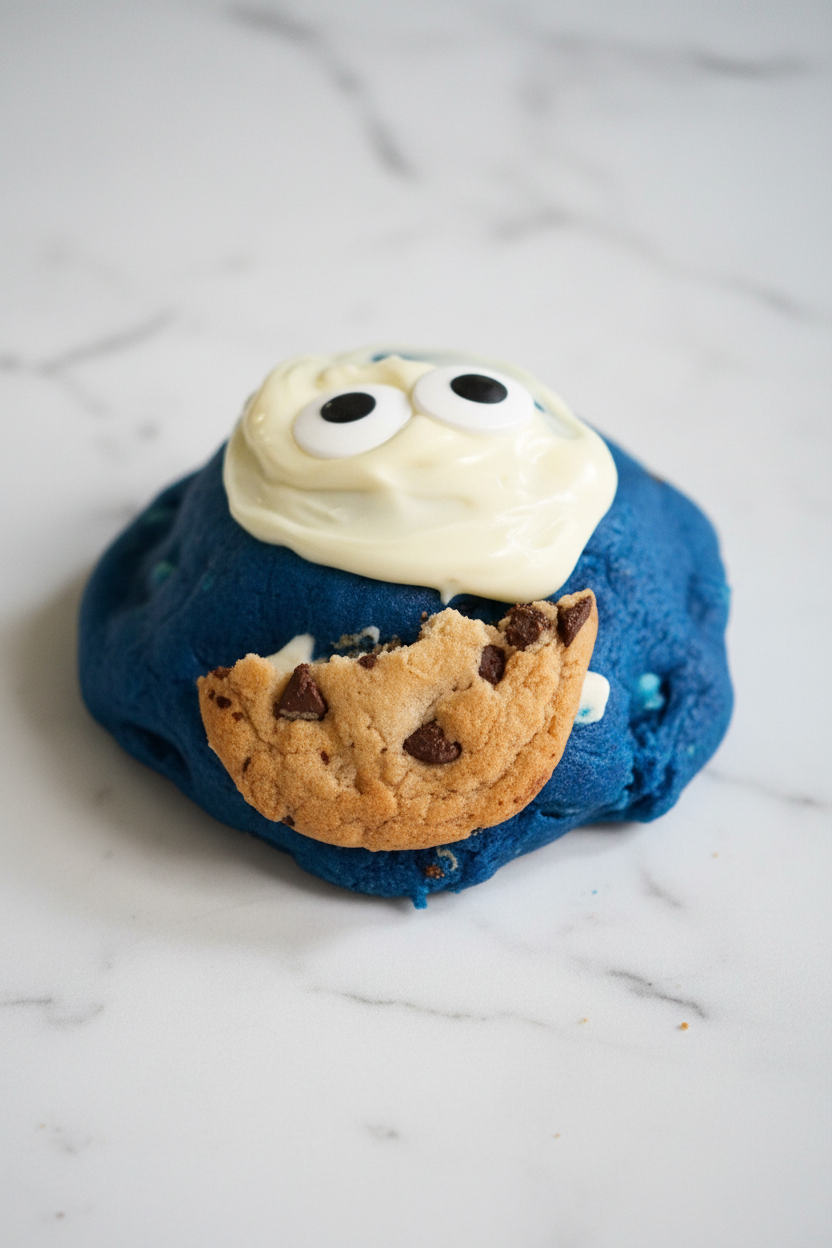 Cookie Monster Stuffed Cookie